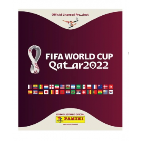 Kit 1 Álbum Brochura + 1 Envelope de Figurinha da Copa Do Mundo Qatar 2022 - Shopping OI BH