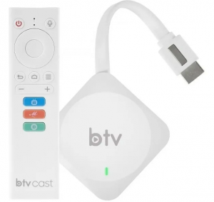 Tv Box BTV Cast Wifi 5G 2GB RAM 8GB ROM, 4K Android 9.0 Lançamento 2021 - Shopping Oi BH