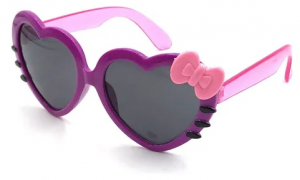  Óculos De Sol Solar Infantil Coração B263-Shopping OI BH