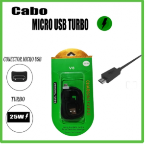 Cabo USB V8 - Fast Charge-Shopping OI BH 