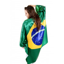 Bandeira do Brasil em Cetim - Shopping OI BH
