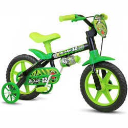 Bicicleta Infantil Menino Nathor Black Aro 12