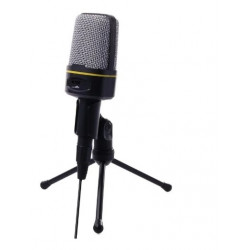 Microfone Condensador Andowl Qy-920 Com Suporte Tripé