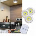 Kit 3 Lâmpadas Luminária Led Controle Sem Fio Spot Remoto 15W - Shopping OI BH
